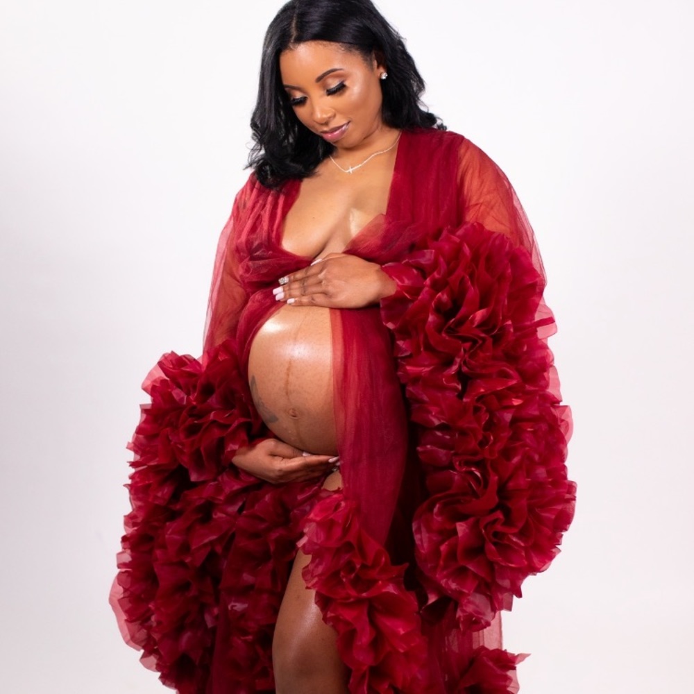 Maternity robe.